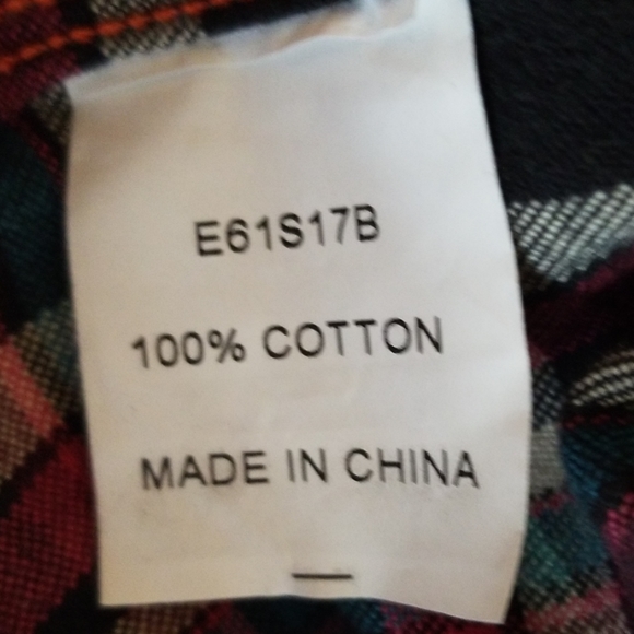 Prps Goods & Co Blue Plaid Button Down Shirt sz L - Picture 8 of 8